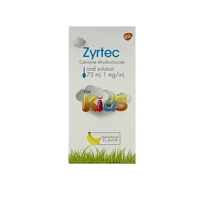 Zyrtec 75 ml syrup as antiallergic