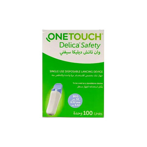 One Touch Delica Safety Single Use Lancing Device 100 Pcs