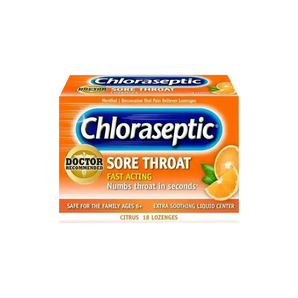 Chloraseptic Citrus Lozenges 18'S for sore throat