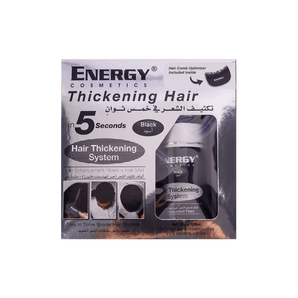 Energy Cosmetics Hair Thickening System Kit Black