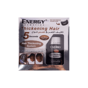 Energy Cosmetics Hair Thickening System Kit - Dark Brown