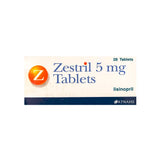 Zestril 5 mg 28 Tabs For High Blood Pressure