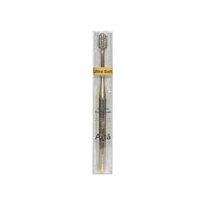 Arta Ultra Soft Golden Toothbrush with Black Bristles 1 Pc