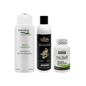 Offer Package Perlamar Hair Pack + Pro Hair + Garlex Shampoo