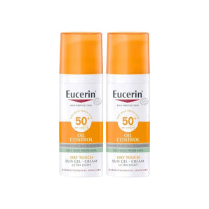 مجموعة كريم جل واقٍ من الشمس يوسيرين أويل كنترول بعامل حماية SPF 50+ (خصم 50% على المنتج الثاني)