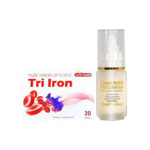 package Cosmo White Eye Contour + Tri Iron