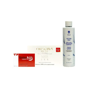 package Crescina 500 Man 10Tc + 10 Fl & Viola Hair Loss Shampoo & Sidral Caps