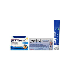 Package Swedish Collagen Joint 30 Shots + Cetilar Cream + Lyprinol
