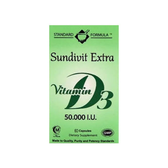 Sundivit Vitamin D3 50000 I.U 60 Capsules - al messila pharmacy