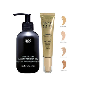 Nee Eyes&Lip Make-Up Remover Gel & Fillerina BB Cream medium beige 3