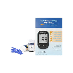 جهاز قياس نسبة الجلوكوز في الدم Exactive Vital ممول/دل +25 شريط +25 إبرة